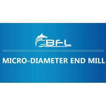 BFL 2 cuchillas Herramientas de corte de diámetro súper ultra fino a micro / 2 flauta CNC Acero fresado Micro diámetro Endmill